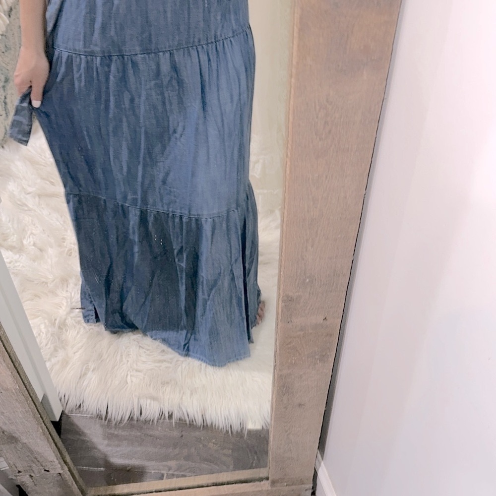 Column Dress Yessica Elegant Blue Maxi Dress EU size 38 - Picture 4 of 6